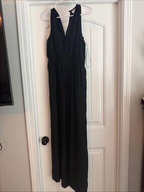 a new day Black Sleeveless V-Neck Jumpsuit